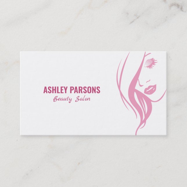 Tarjeta De Visita Woman Silhouette (Anverso)