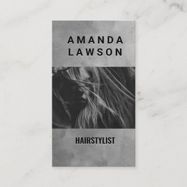 Tarjeta De Visita Womens Hair | Barber y Estilista (Anverso)