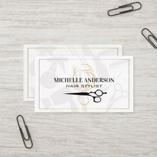 Tarjeta de visita Womens Hair Stylist