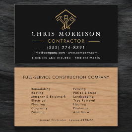Tarjeta De Visita Wood Building Home Improvement