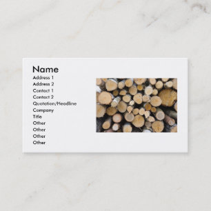 Tarjeta De Visita Wood Business Card
