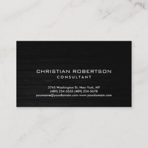 Tarjeta De Visita Wood Effect Gray Modertant Consultant Consultant B