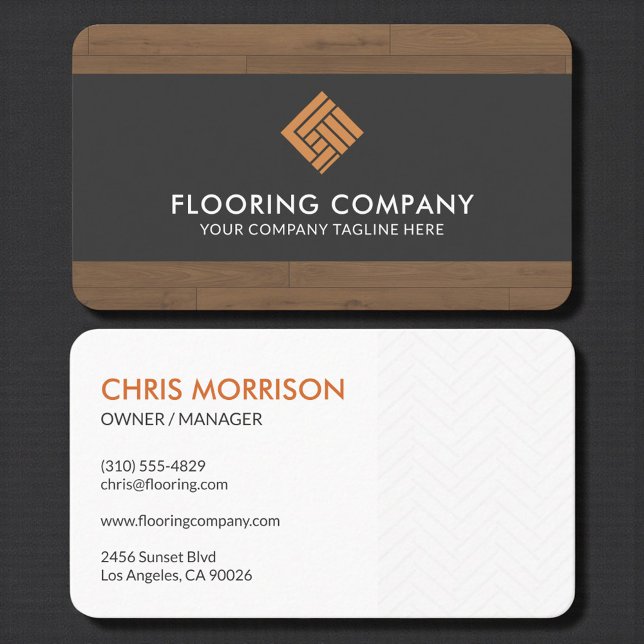 Tarjeta De Visita Wood Flooring Professional (Subido por el creador)