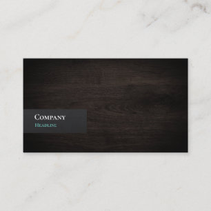 Tarjeta De Visita Wood Grain Business Card