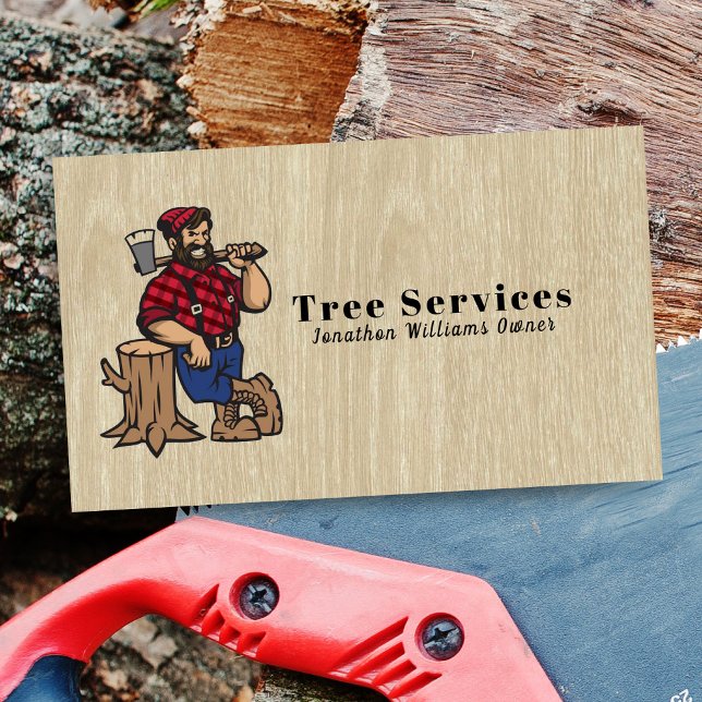 Tarjeta De Visita Wood Professional Tree Trimming (Subido por el creador)