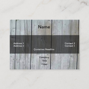 Tarjeta de visita Wood Siding