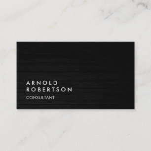 Tarjeta De Visita Wood Simple Plain Gray Trendy Business Card