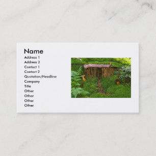 Tarjeta de visita Wooden House