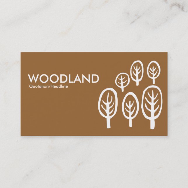Tarjeta De Visita Woodland - Brown (996633) (Anverso)