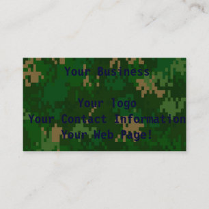 Tarjeta De Visita Woodland Camo