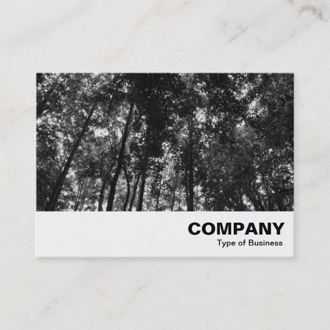Tarjeta De Visita Woodland Canopy BW (Anverso)