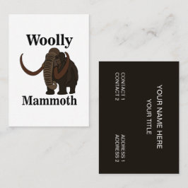 Tarjeta De Visita Wooly Mammoth