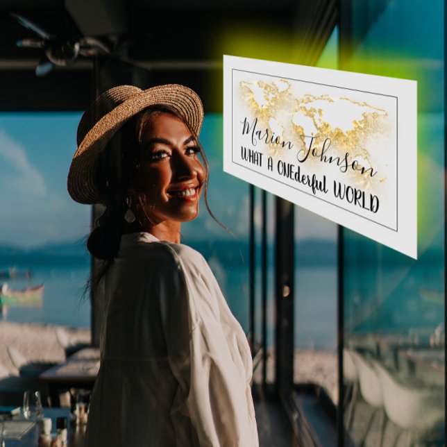 Tarjeta De Visita World Map Globe Travel Agency Gold Logo Gray (World Map Globe Map Travel Agency Gold Logo Gray Business Card)