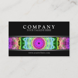 Tarjeta De Visita Wormhole psicodélico moderno