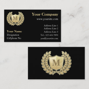 Tarjeta De Visita Wreath con Escudo