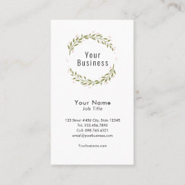 Tarjeta De Visita Wreath moderno