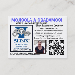 TARJETA DE VISITA WWW.5LINX.NET/L533845 @ SEA SU PROPIO BOSS