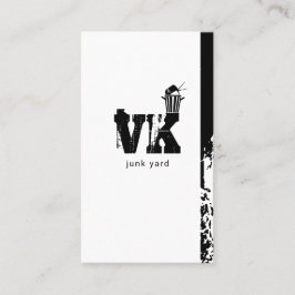 Tarjeta De Visita Yard basura, basura Metalizado, reciclaje