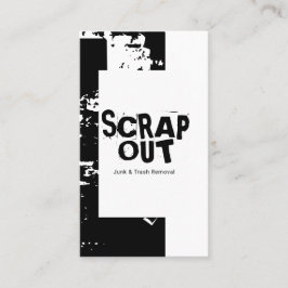 Tarjeta De Visita Yard basura, chatarra Metalizado, reciclaje