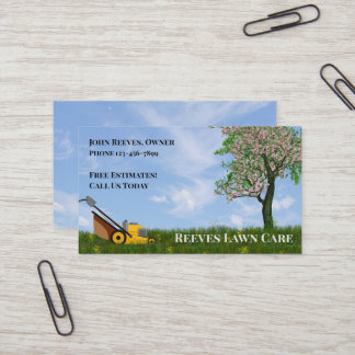 Tarjeta De Visita Yard Lawncare Landscaping Service Business Card