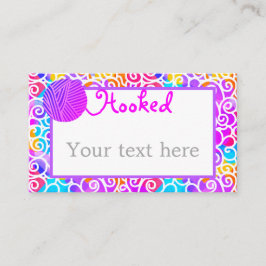 Tarjeta De Visita Yarn Artistic Colorful