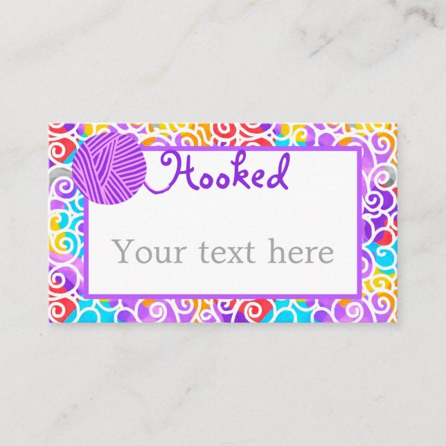 Tarjeta De Visita Yarn Artístico (Anverso)