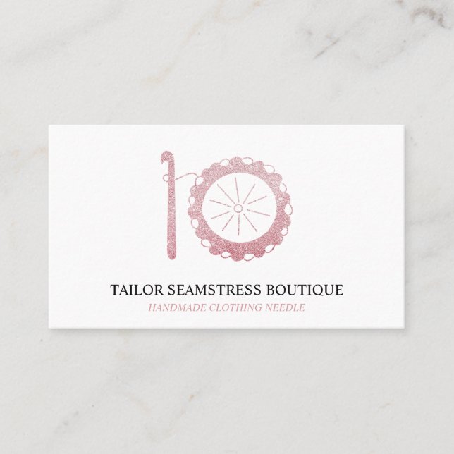 Tarjeta De Visita Yarn Crochet Hook (Anverso)