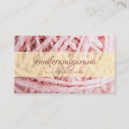 Tarjeta De Visita Yarn Knitting Crochet Craft