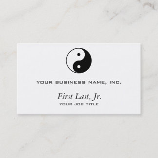 Tarjeta De Visita Yin Yang