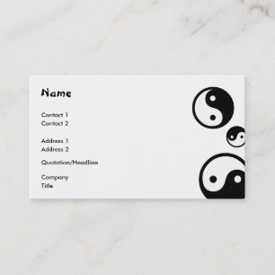 Tarjeta De Visita Yin Yang
