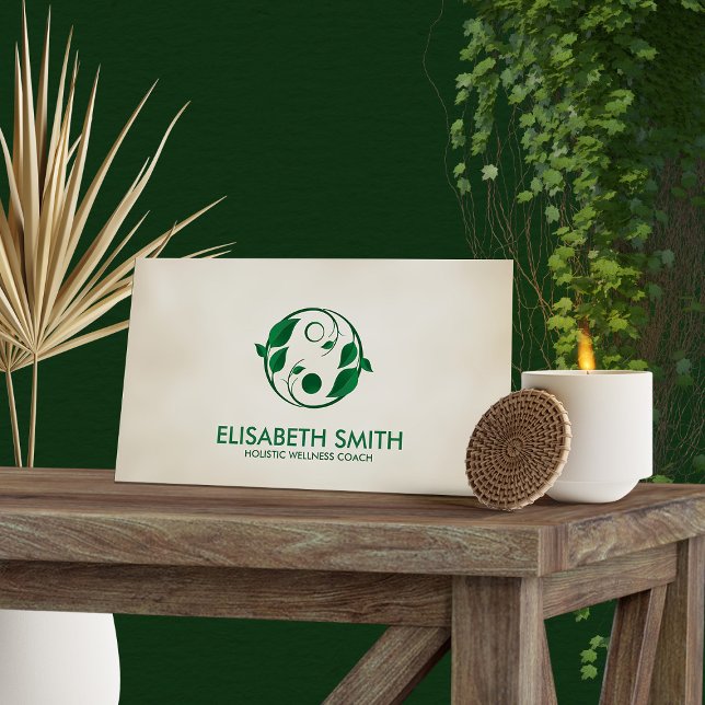 Tarjeta De Visita Yin Yang - Entrenador holístico de bienestar (Subido por el creador)