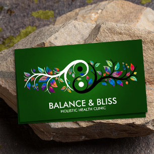 Tarjeta De Visita Yin Yang - Equilibrio de la Naturaleza