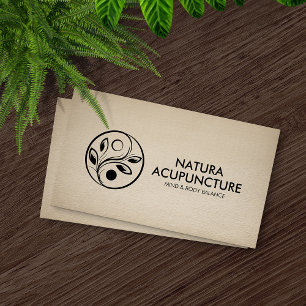 Tarjeta De Visita Yin Yang - Equilibrio de la Naturaleza