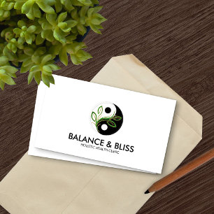 Tarjeta De Visita Yin Yang - Equilibrio natural