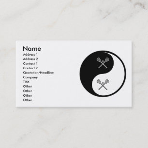 Tarjeta De Visita Yin Yang LaCrosse