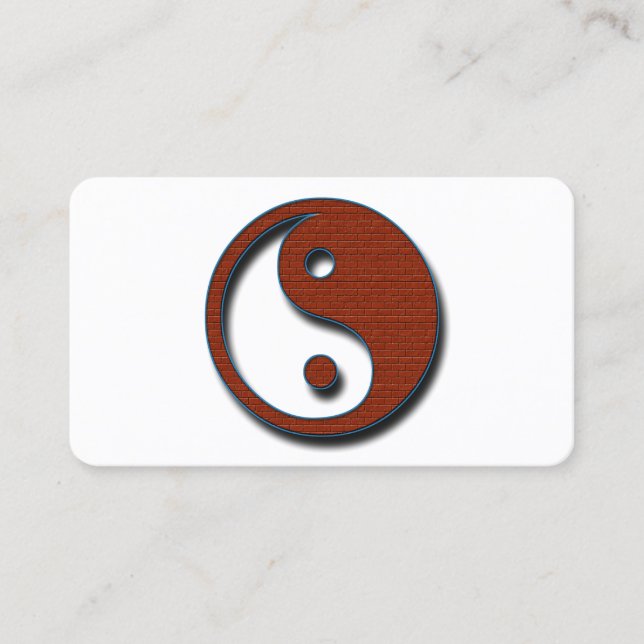 Tarjeta De Visita Yin Yang por Shirley Taylor (Anverso)