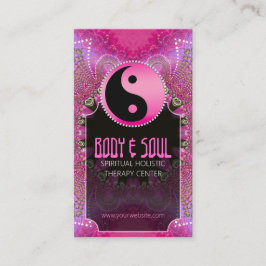 Tarjeta De Visita YinYang New Age Yoga Business Cards