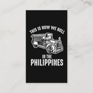 Tarjeta De Visita Yipni filipino - Diversión filipina