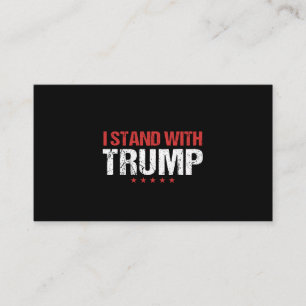 Tarjeta De Visita Yo apoyo a Trump