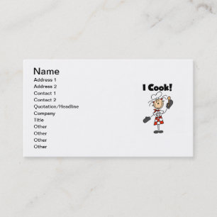 Tarjeta De Visita Yo cocino - Chef femenina