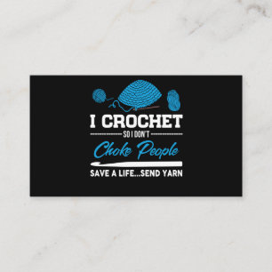 Tarjeta De Visita Yo #CrochetChoke Gente Salva Una Vida Envíen A Ya