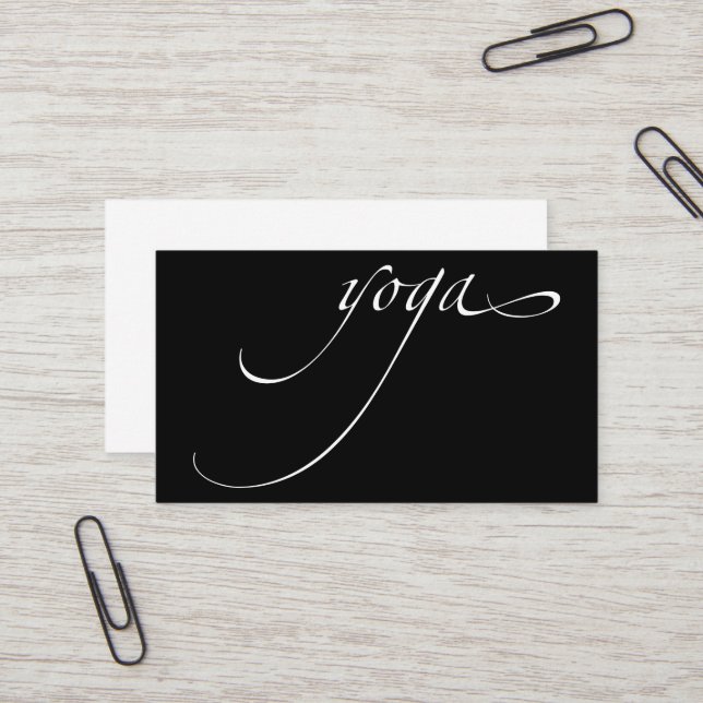 Tarjeta De Visita Yoga (Anverso/Reverso In Situ)