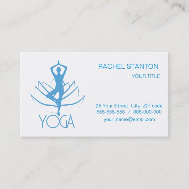 Tarjeta De Visita Yoga (Anverso)