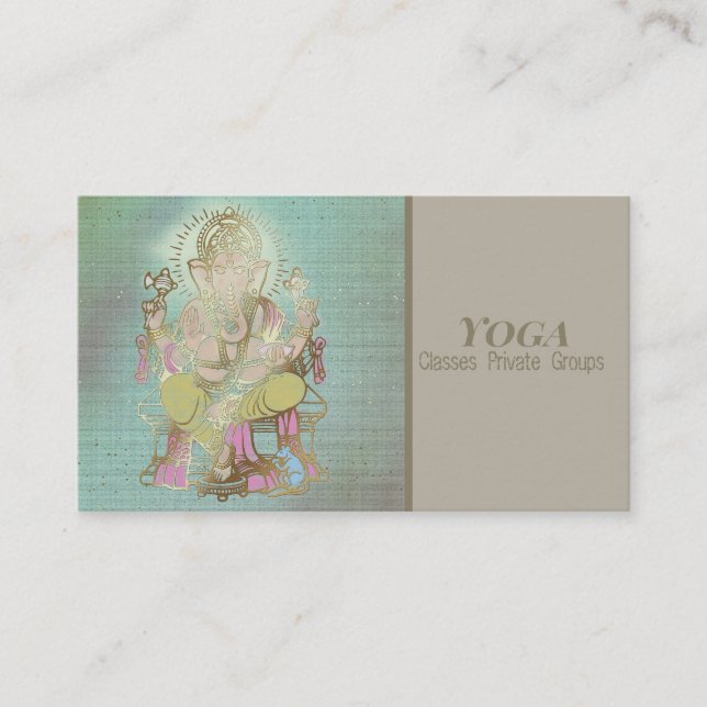Tarjeta De Visita YOGA - Business Card (Anverso)