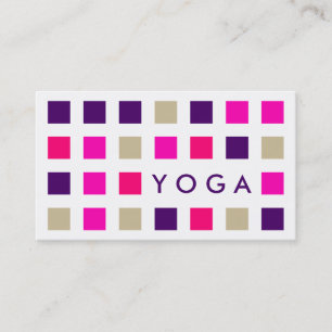 Tarjeta De Visita YOGA (cuadrados de la MOD)