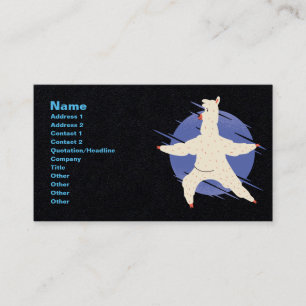 Tarjeta De Visita Yoga de la llama