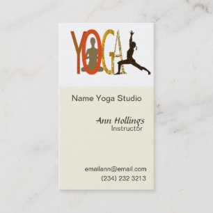 Tarjeta De Visita Yoga de Pilates