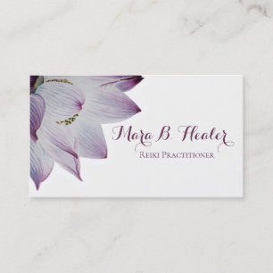 Tarjeta De Visita *~* Yoga de Reiki Lámpara de Energía Lotus Lámpara