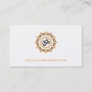 Tarjeta De Visita Yoga elegante del logotipo de la flor de Lotus