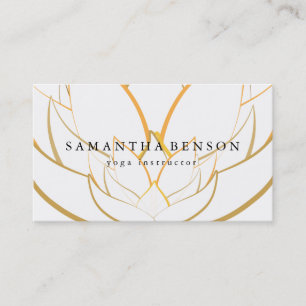 Tarjeta De Visita Yoga elegante del logotipo de la flor negra y